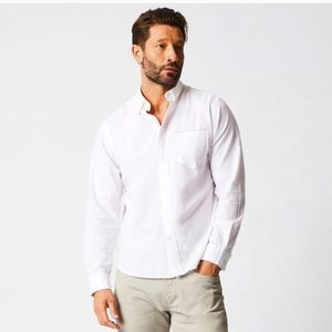 Billy Reid Selvedge MSL 1-Pocket Button Front Shirt Sz M Mother of Pearl